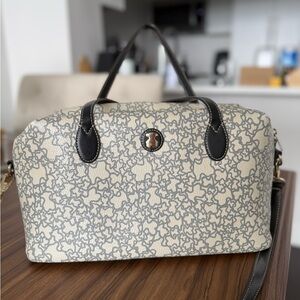 Tous Cream and Black Patterned Women's Bag